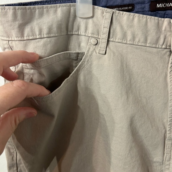 Michael Kors (34) Tailored Classic Fit Tan Pants - Picture 5 of 6